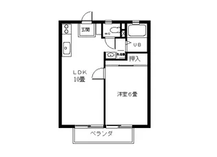 サンシティ杉本 A【2階】の間取り
