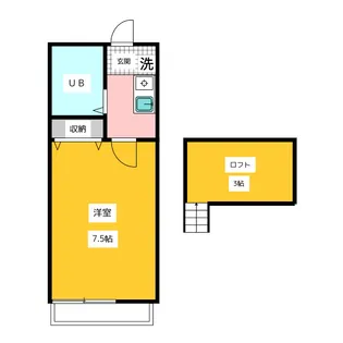 ヴィラ国立【2階】の間取り