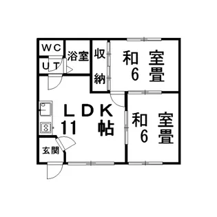 ハイツコルネ【2階】の間取り