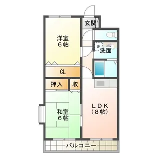 ファーストハイツD【3階】の間取り
