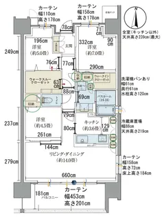 サーパス富山三番町レジデンス【11階】の間取り