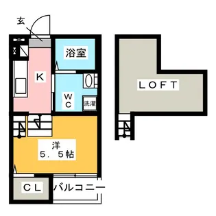 LA TACHE II【2階】の間取り