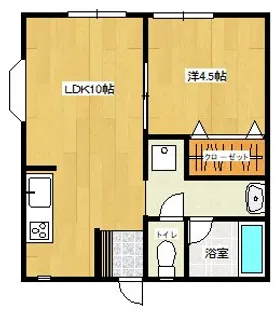 プチメゾン原口【1階】の間取り