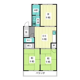 第五啓林ビル【2階】の間取り