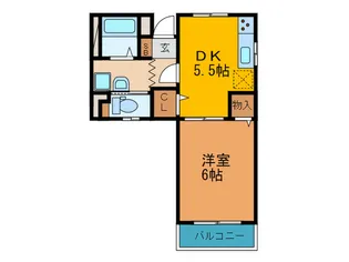 紅陽館I【1階】の間取り