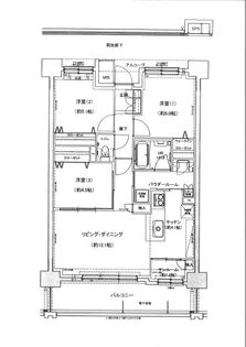 グランフォセット木の実町公園通り【8階】の間取り
