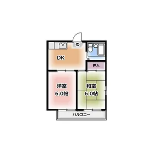シャルムハイツ【2階】の間取り