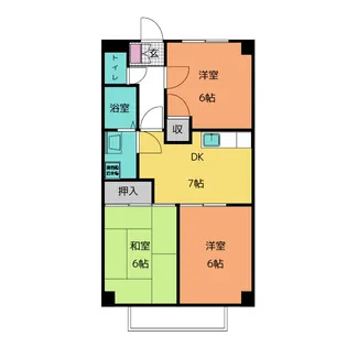 サープラスIIIパークA【2階】の間取り