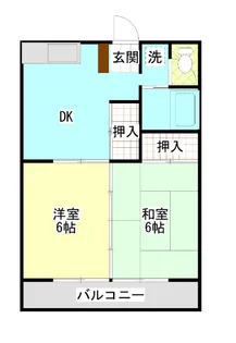 サザンクロス御山【1階】の間取り