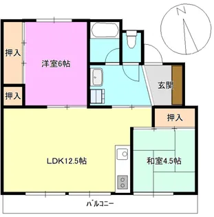 ビレッジハウス更埴【5階】の間取り
