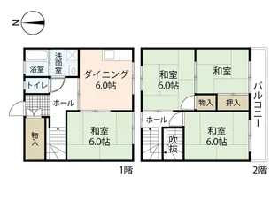 アゲハイツ【1階】の間取り
