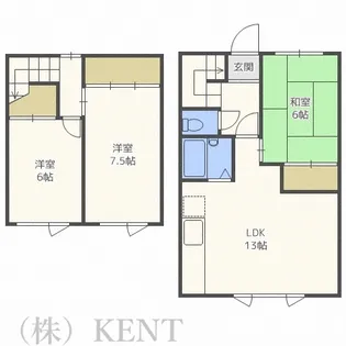北海道札幌市西区西野六条2【一戸建】の間取り