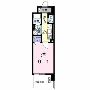 ボニート春日部【2階】の間取り