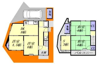 広島県広島市安芸区中野7【一戸建】の間取り