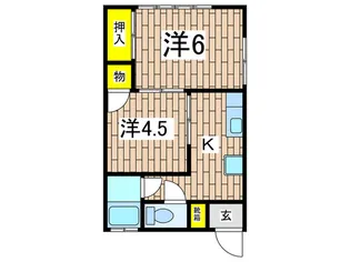 興和ハイツ【1階】の間取り