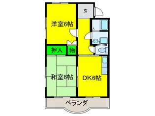ロワ-ル和泉【2階】の間取り