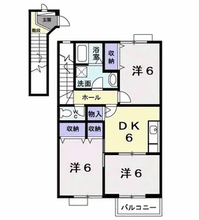 サンエステート【2階】の間取り
