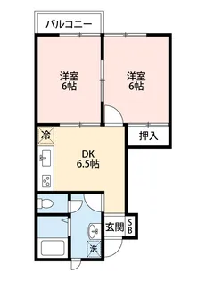 緑風館 D棟【1階】の間取り