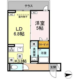 グラナーデ東水元【1階】の間取り