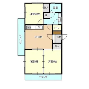 ライブタウン浜田A【1階】の間取り