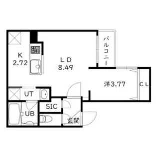 ウェルズビレッジ【3階】の間取り