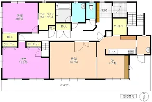 国分戸建住宅【2階】の間取り