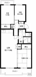 榎ヶ丘社宅【4階】の間取り