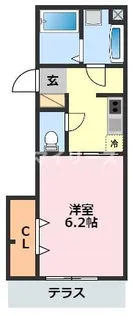 千葉県柏市中央2【アパート】の間取り