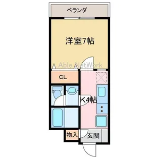 クレセントハイム【1階】の間取り