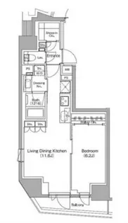 ザ・パークハビオ中野新橋【3階】の間取り