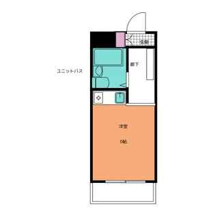 ハートハウス原木中山【2階】の間取り