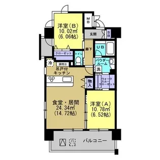 メトロメゾン太子堂【6階】の間取り
