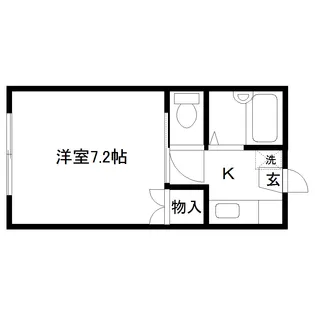 ページェントハウス【1階】の間取り
