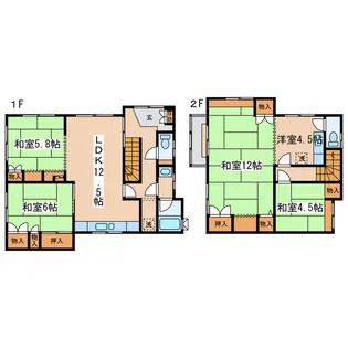 北海道釧路市緑ケ岡1【一戸建】の間取り