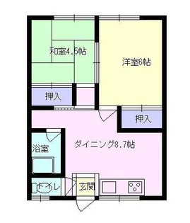 明和荘【2階】の間取り