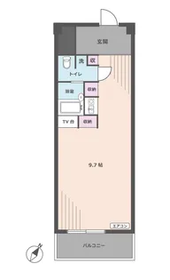 デリス玉川【3階】の間取り