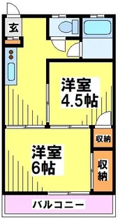 東京都調布市西つつじケ丘3【アパート】の間取り