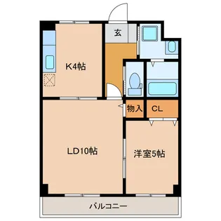 Pleasure細島III【2階】の間取り