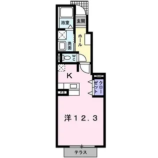 サイスフィールド II【1階】の間取り