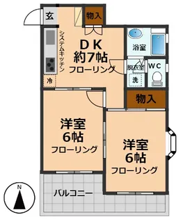 東京都杉並区上高井戸3【マンション】の間取り