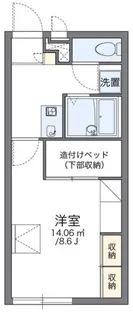 レオパレスベアフルーツII【1階】の間取り