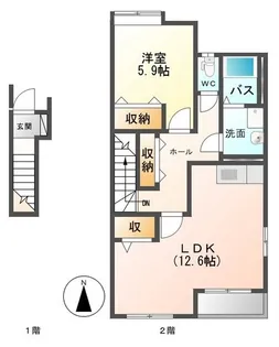 ベル・プラウド【2階】の間取り