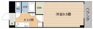 グレードハイム唐湊【5階】の間取り