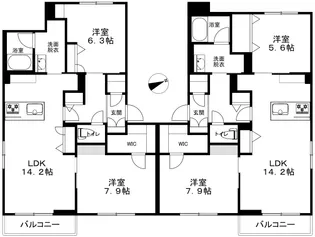 シャーメゾン酒折【2階】の間取り