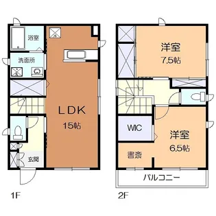 神奈川県秦野市曽屋【一戸建】の間取り