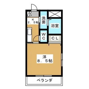 ベイコート【1階】の間取り