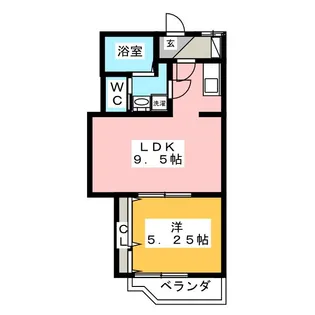 コーポたちばな【2階】の間取り