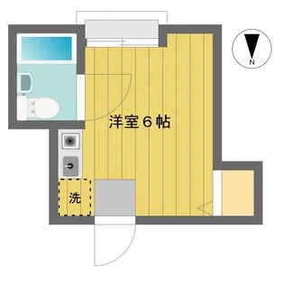 エンデバー若井【4階】の間取り