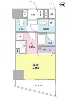 プレディアスタイル横濱沢渡【6階】の間取り