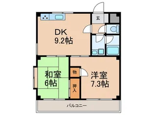 ラヴェール六甲【3階】の間取り